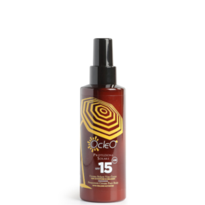 CREMA SOLARE VISO CORPO - SPF 15 SPRAY con Attivatore di Melanina Ocleò ml 150  PROTEZIONE MEDIA